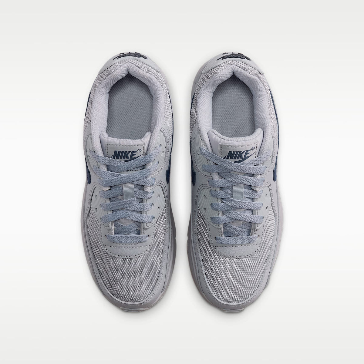 Nike Air Max 90 – Gris lobo/Gris lobo/Azul marino medianoche – vista 4
