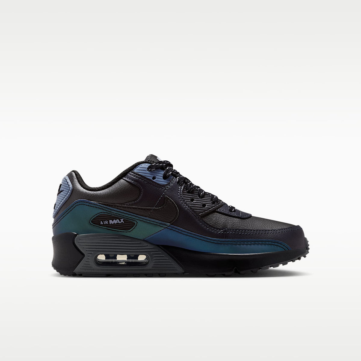 Nike Air Max 90 – Negro/Gris humo oscuro/Carbón claro/Negro – vista 3
