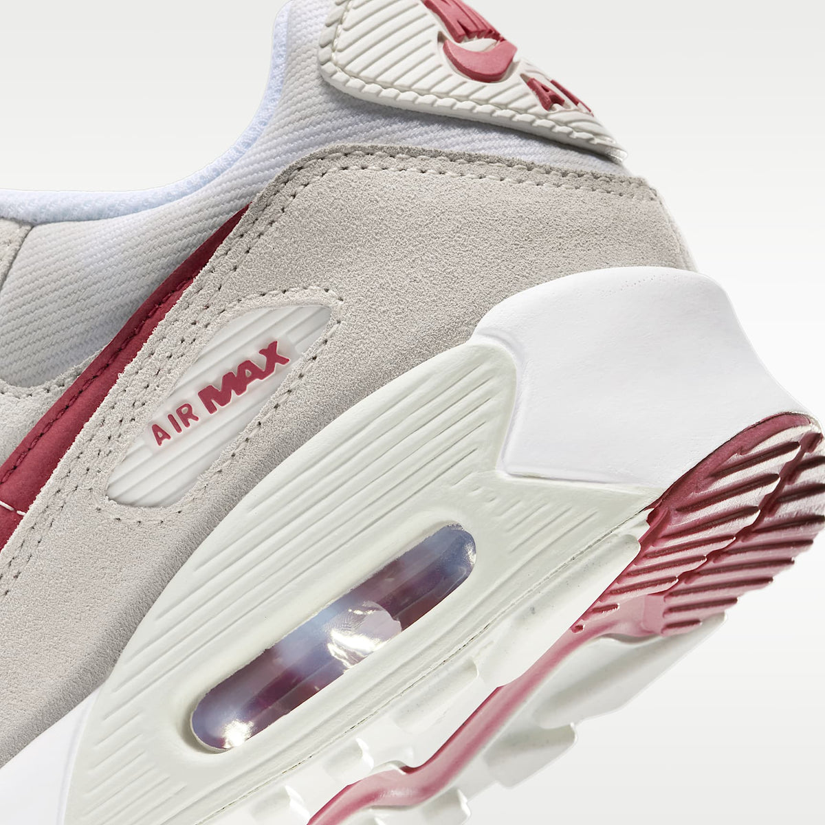 Nike Air Max 90 SE – Blanco/Hueso claro/Blanco cumbre/Carmesí team – vista 8