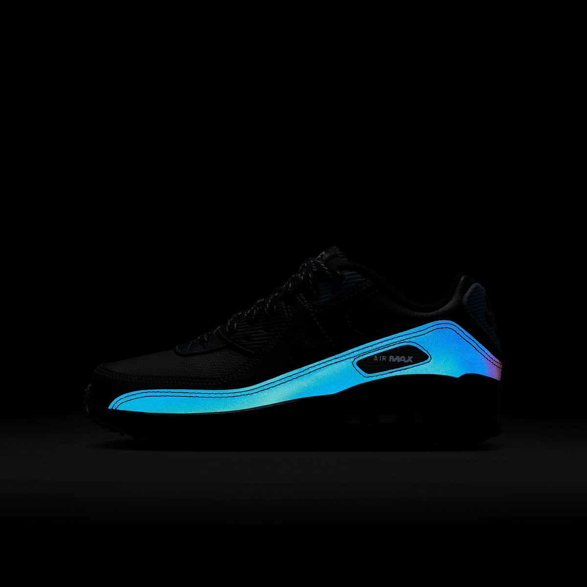 Nike Air Max 90 – Negro/Gris humo oscuro/Carbón claro/Negro – vista 9