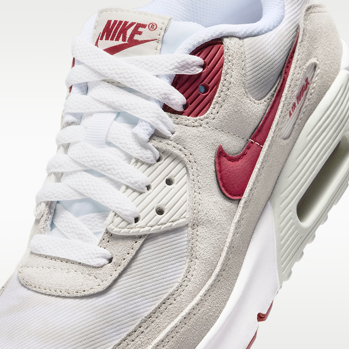 Nike Air Max 90 SE – Blanco/Hueso claro/Blanco cumbre/Carmesí team – vista 7