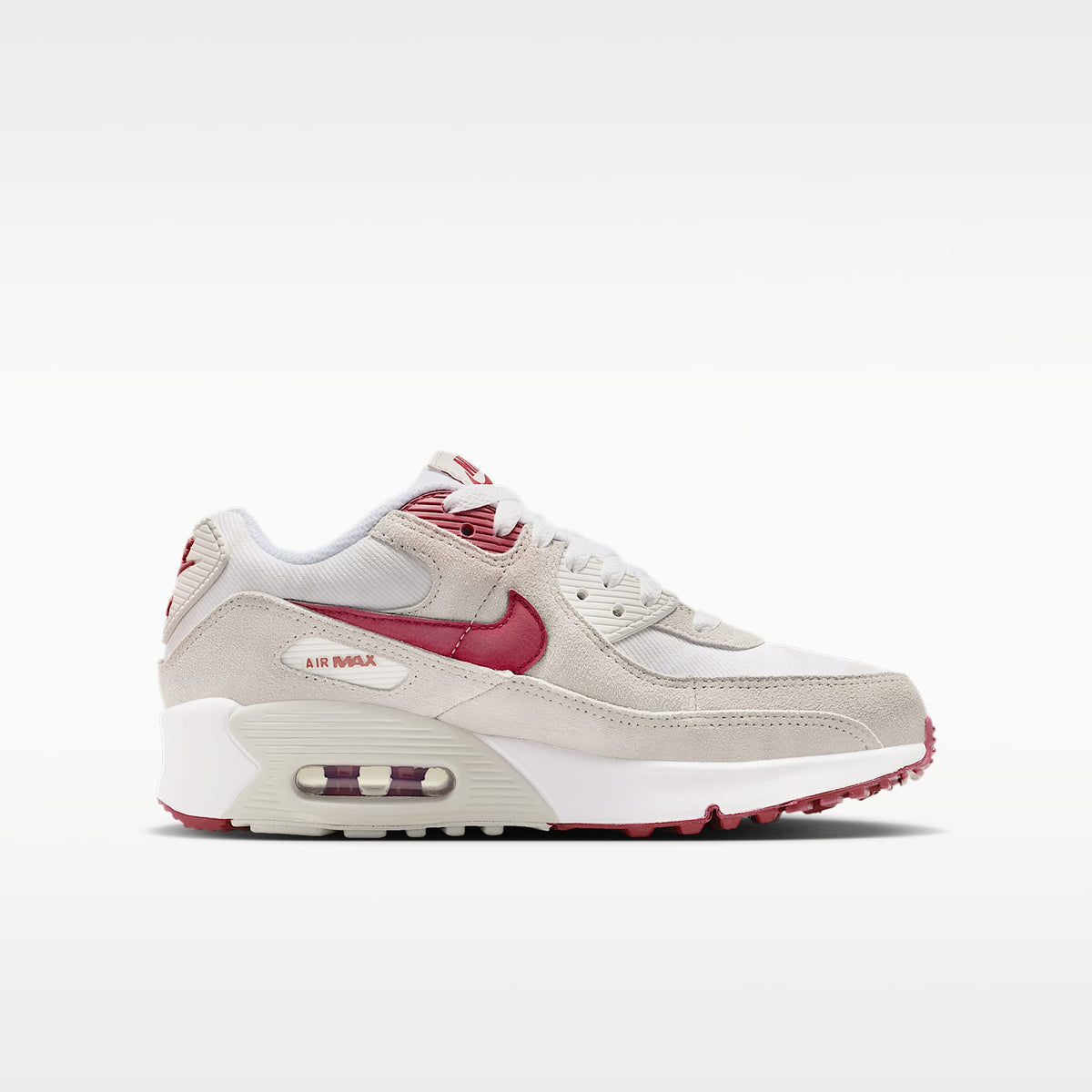 Nike Air Max 90 SE – Blanco/Hueso claro/Blanco cumbre/Carmesí team – vista 3