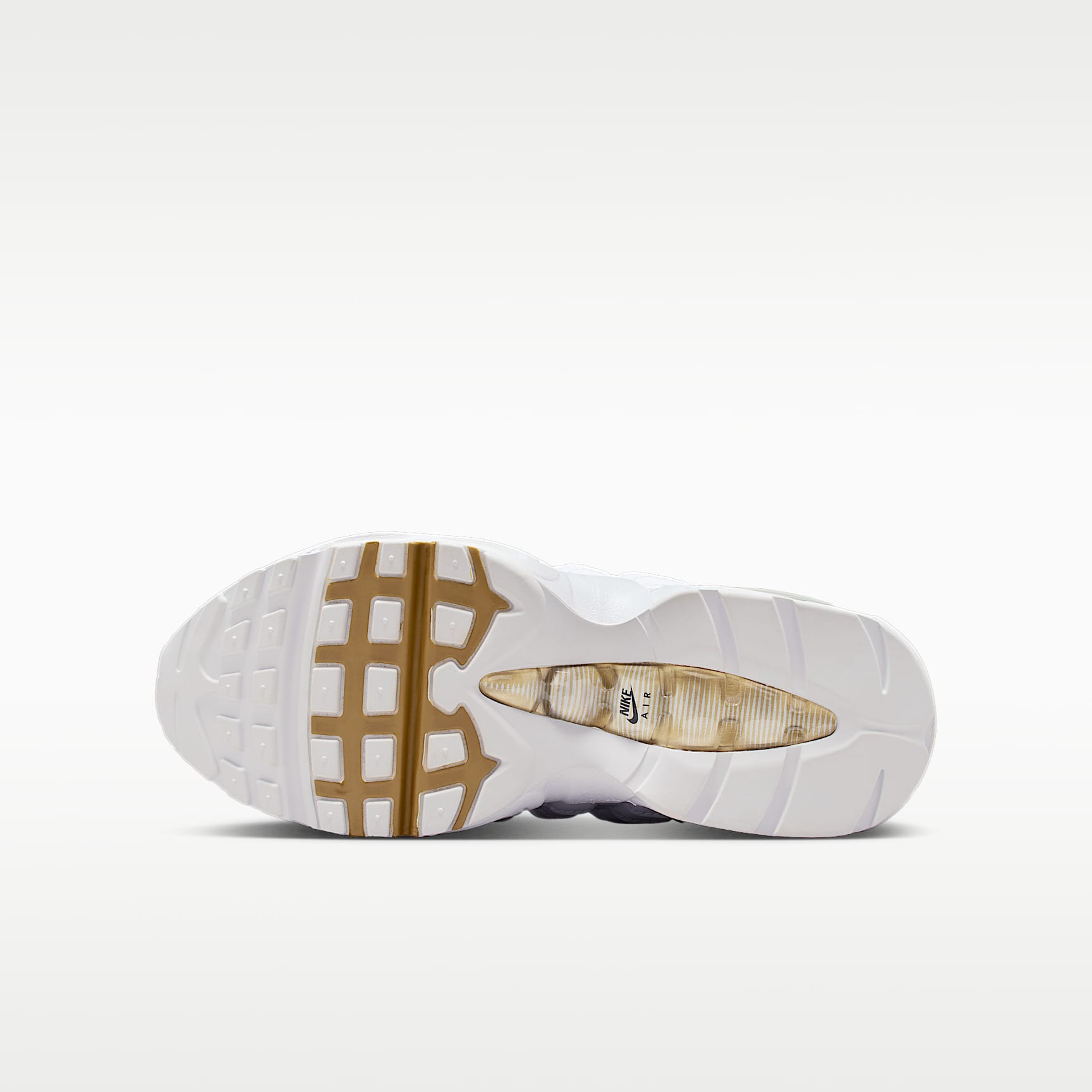Nike Air Max 95 Big Bubble – Blanco/Negro/Gris perla/Oro metalizado – vista 2