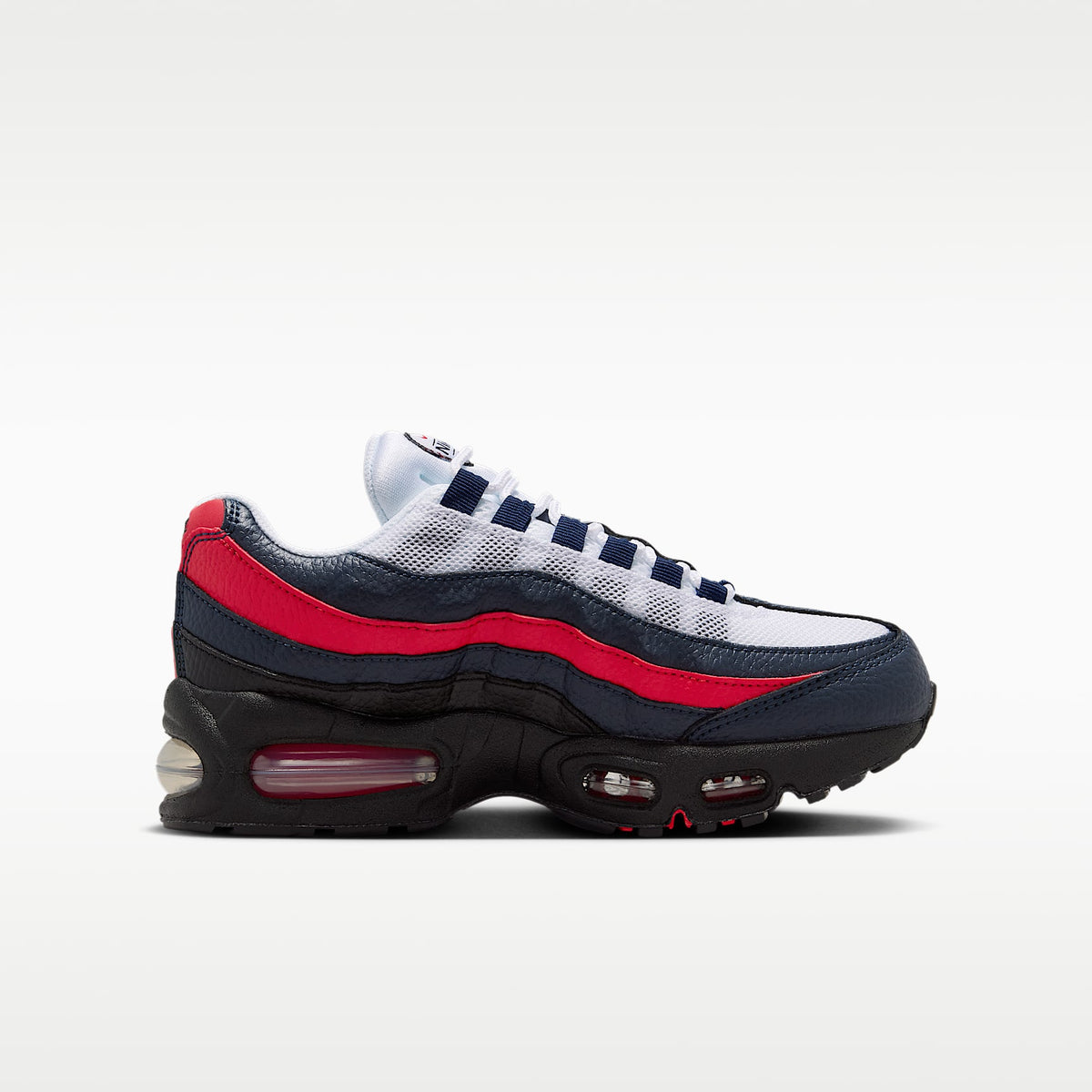 Nike Air Max 95 "Big Bubble" LTR SE – Obsidiana/Rojo reto/Blanco/Oro metalizado – vista 3
