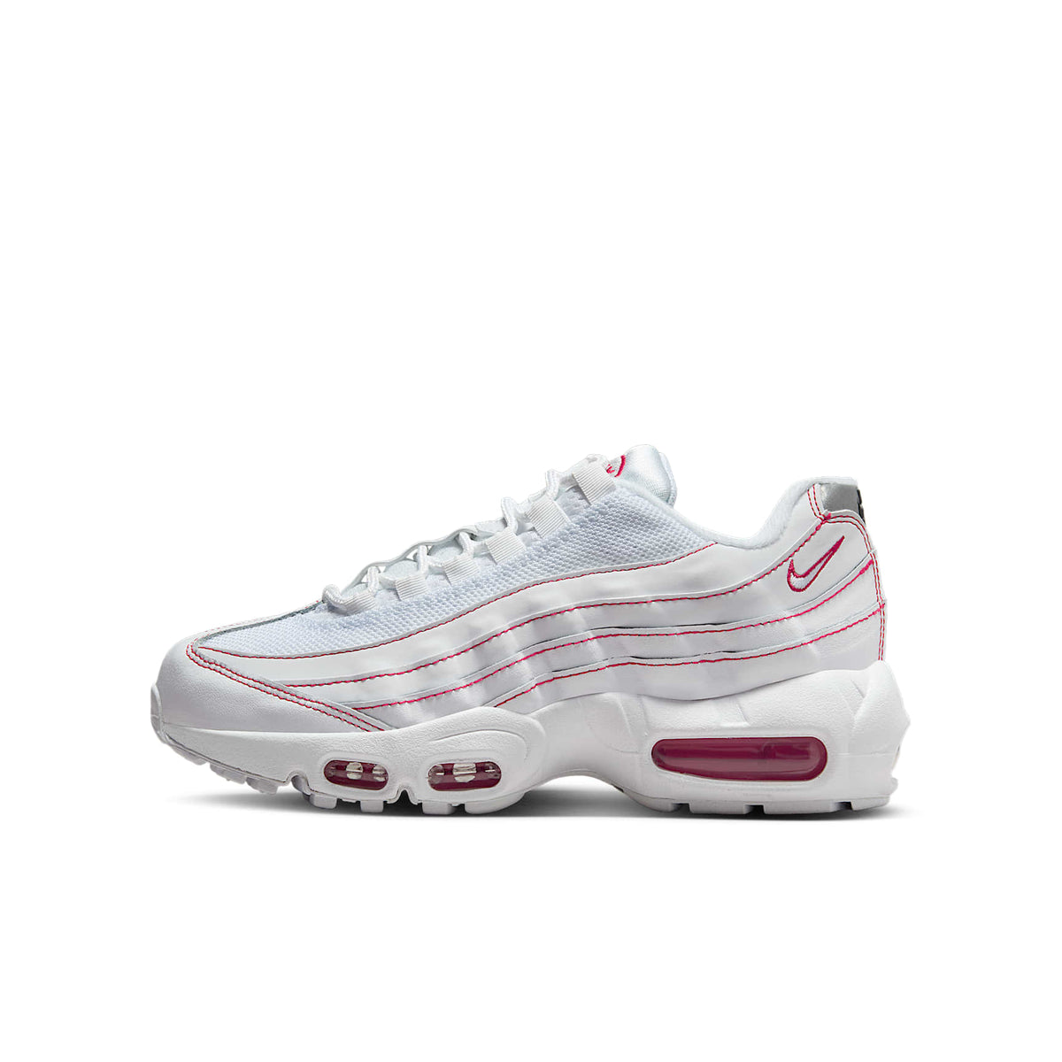 Nike Air Max 95 Recraft – Blanco/Rojo universitario/Gris lobo/Blanco – vista 1