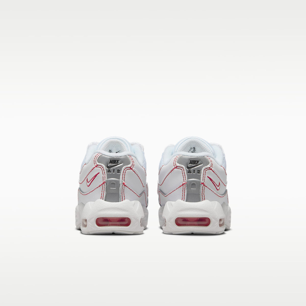 Nike Air Max 95 Recraft – Blanco/Rojo universitario/Gris lobo/Blanco – vista 6