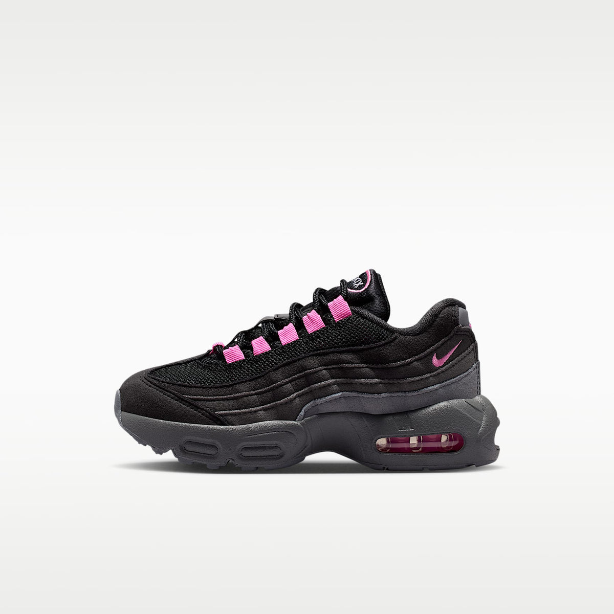 Nike Air Max '95 – Negro/Gris azulado/Gris hierro/Rosa alegre – vista 1