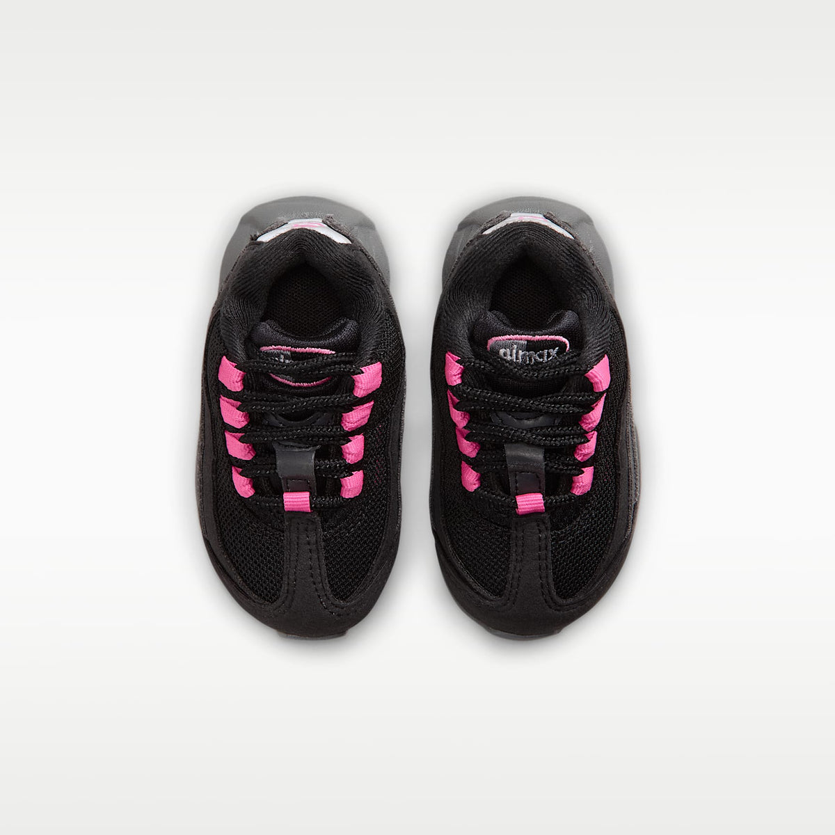 Nike Little Max '95 – Negro/Gris azulado/Gris hierro/Rosa alegre – vista 4