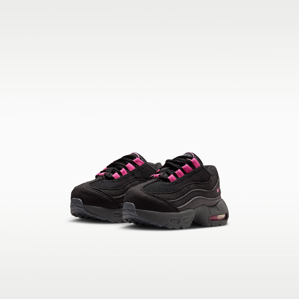 Nike Little Max '95 – Negro/Gris azulado/Gris hierro/Rosa alegre – vista 5