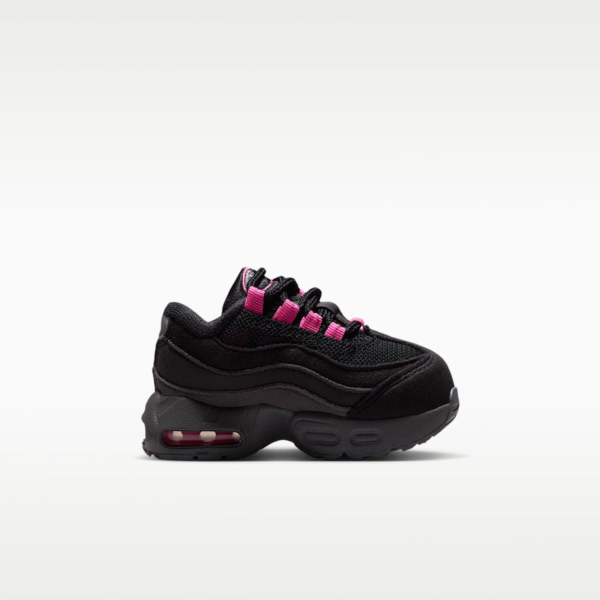 Nike Little Max '95 – Negro/Gris azulado/Gris hierro/Rosa alegre – vista 3