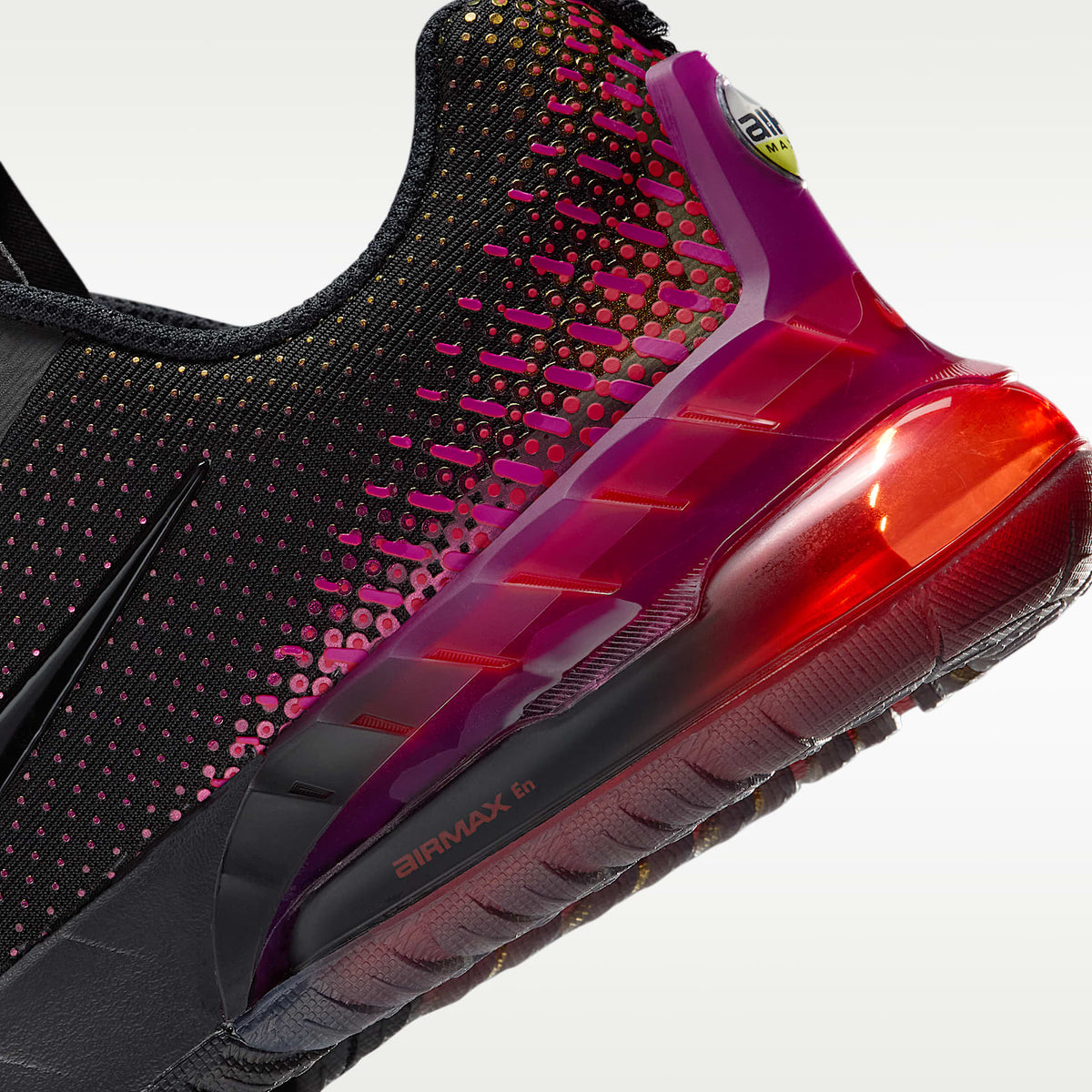 Nike Air Max Phoenix – Negro/Morado vivo/Rojo reto/Negro – vista 8