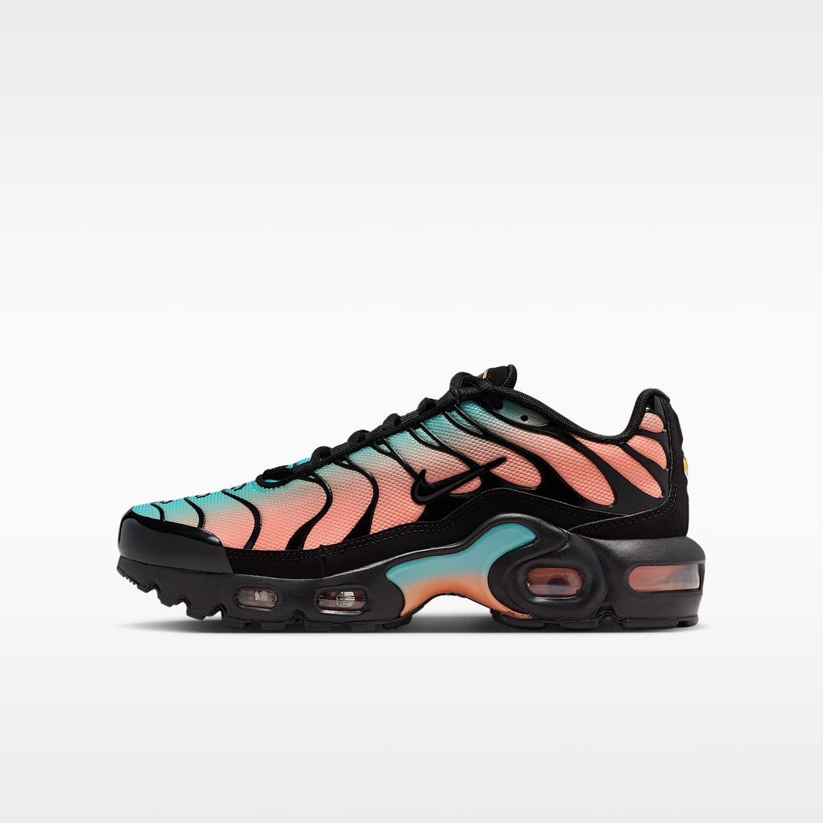 Nike Air Max Plus – Negro/Verde aurora/Naranja pulso/Negro – vista 1
