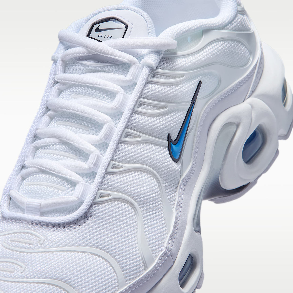 Nike Air Max Plus – Blanco/Negro/Azul cristal – vista 7