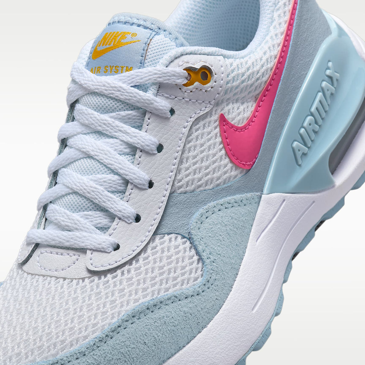 Nike Air Max SYSTM – Blanco/Tinte azul/Azul militar claro/Rosa paleta – vista 7