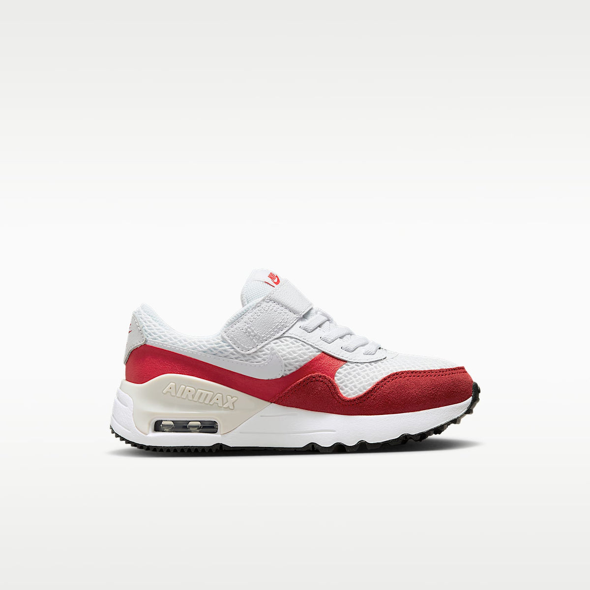 Nike Air Max SYSTM – Blanco/Rojo universitario/Polvo fotón/Blanco – vista 3