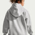 Sudadera con gorro de básquetbol para niños talla grande A'ja Wilson Club Fleece – Platino puro/Jaspeado/Hiperrosa – vista 2