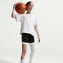 Shorts de básquetbol Dri-FIT para niños talla grande A'ja Wilson – Negro/Blanco – vista 5
