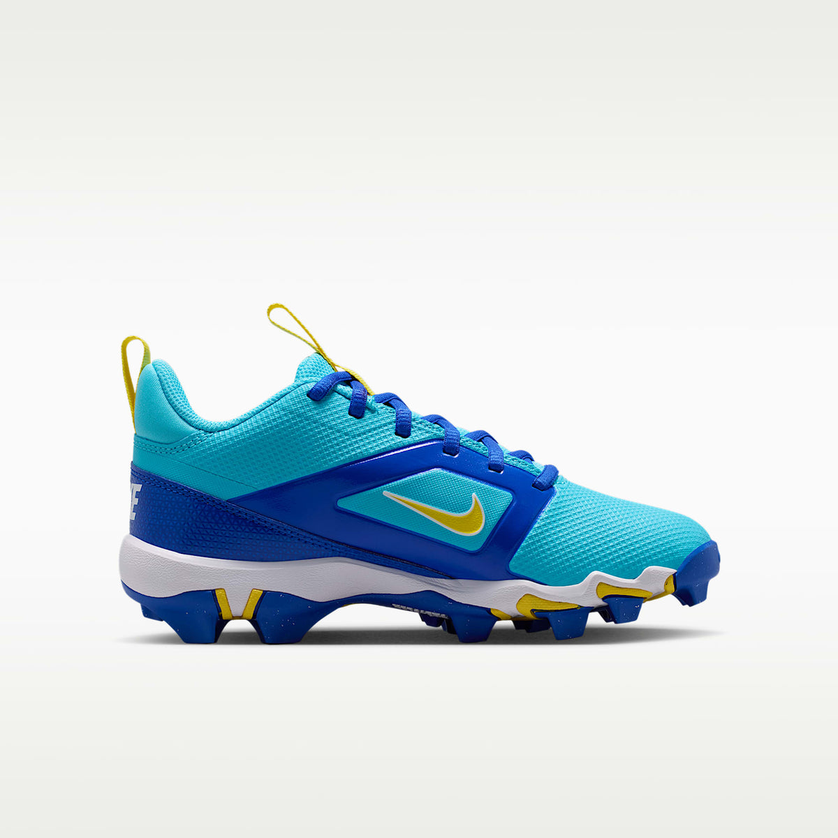 Nike Alpha Menace 4 Shark – Azul báltico/Amarillo strike/Azul carrera/Blanco – vista 3