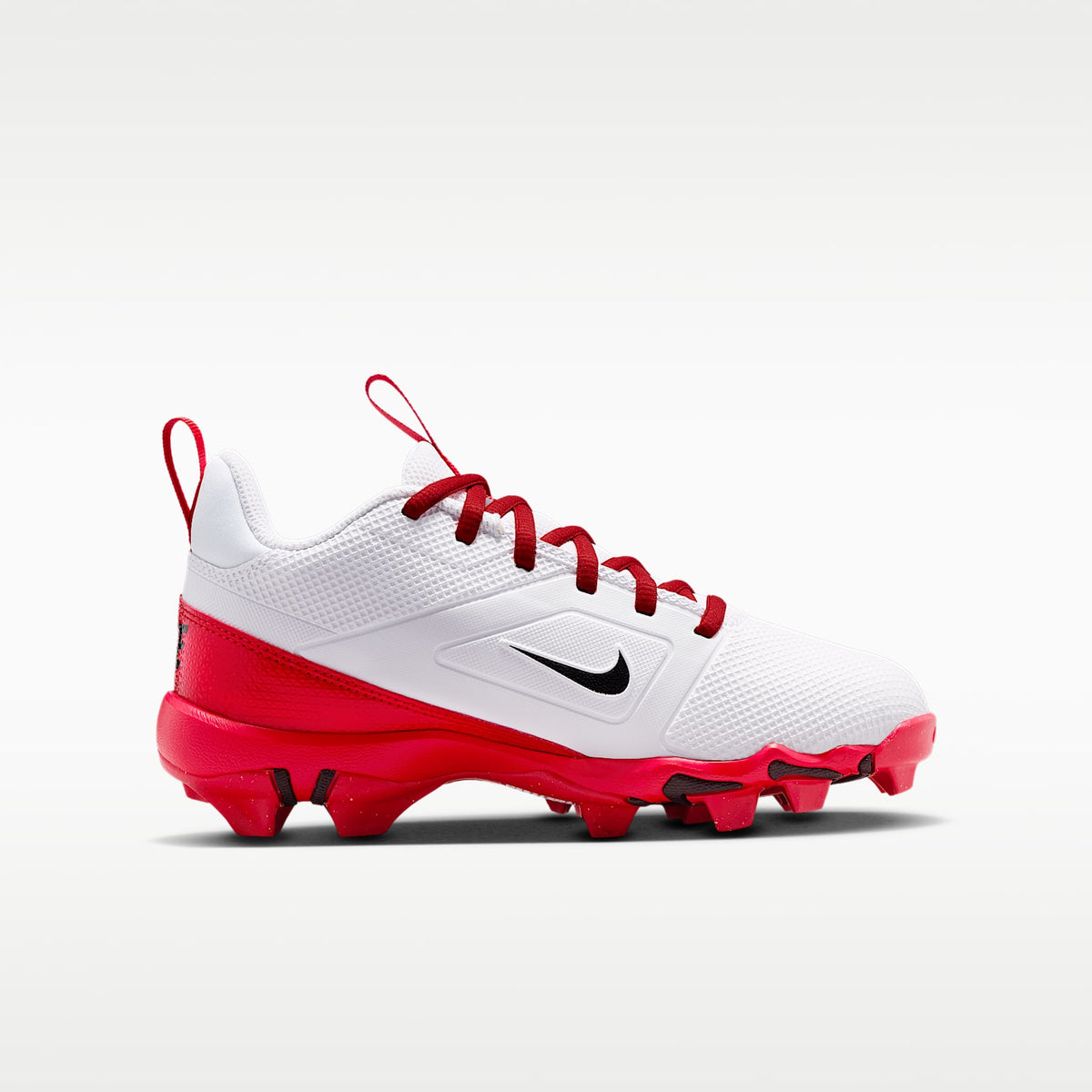 Nike Alpha Menace 4 Shark – Blanco/Rojo universitario/Negro – vista 3