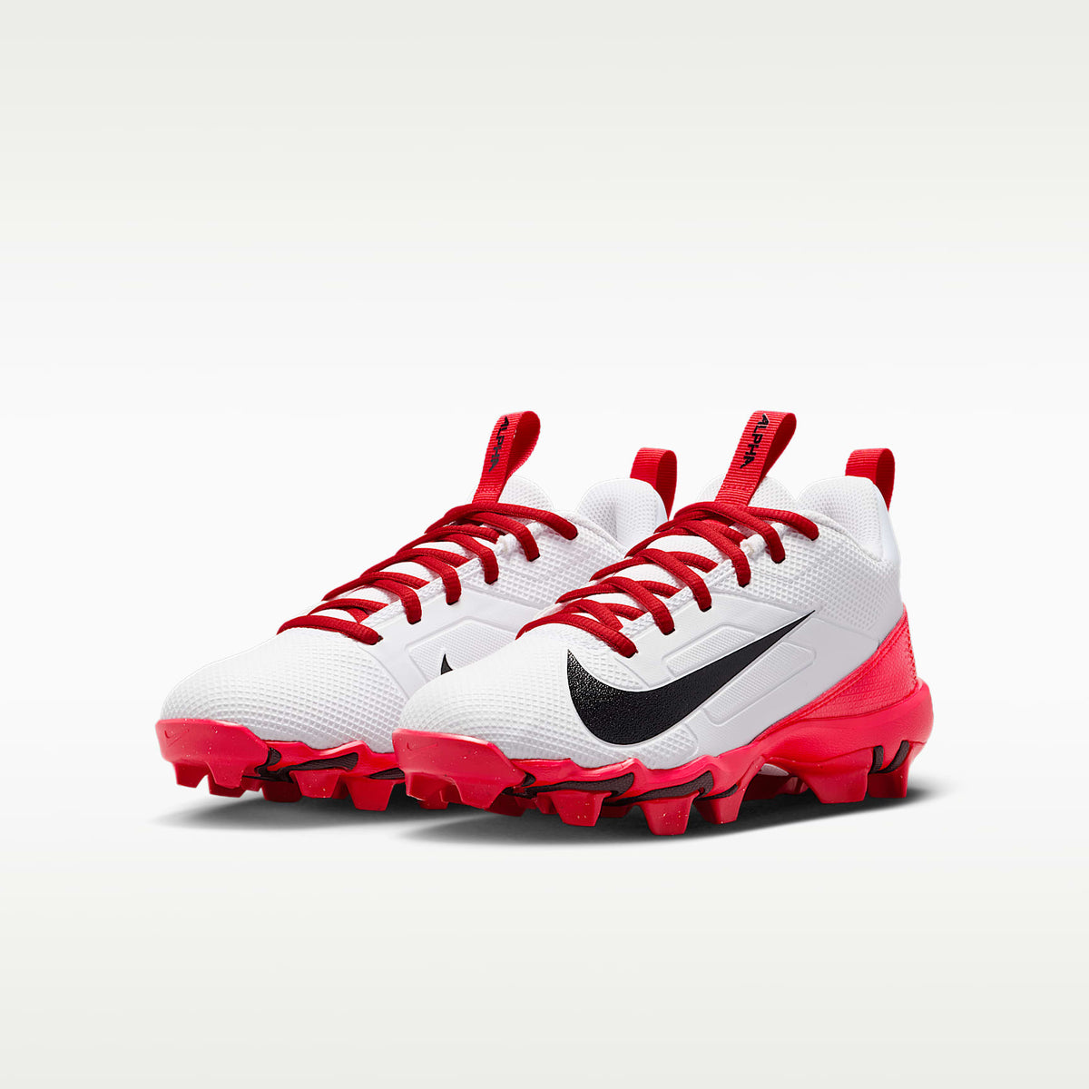 Nike Alpha Menace 4 Shark – Blanco/Rojo universitario/Negro – vista 5