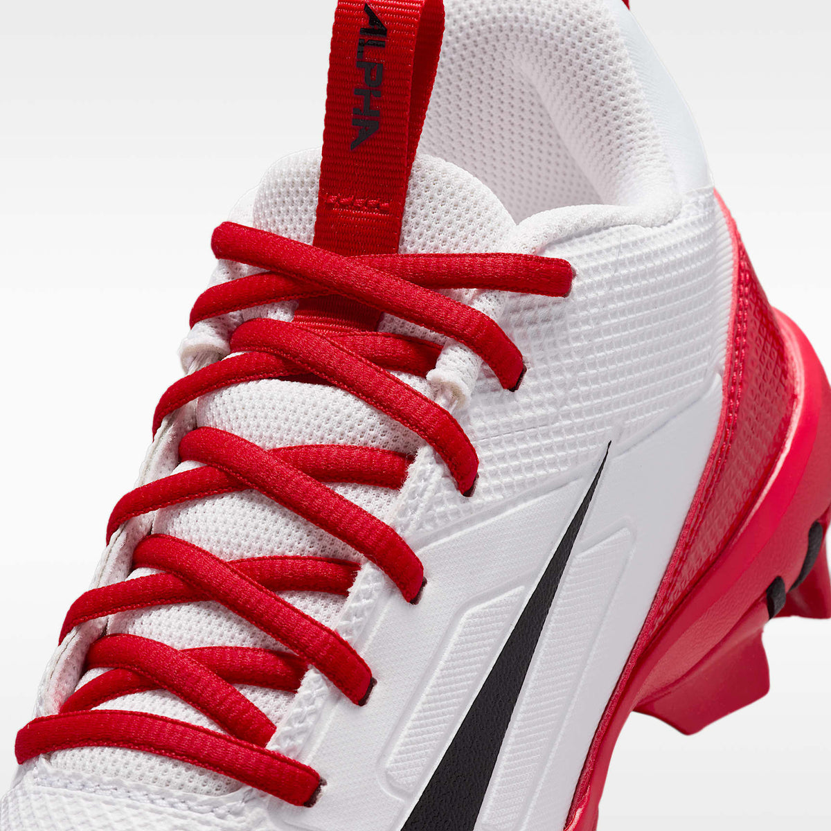 Nike Alpha Menace 4 Shark – Blanco/Rojo universitario/Negro – vista 8