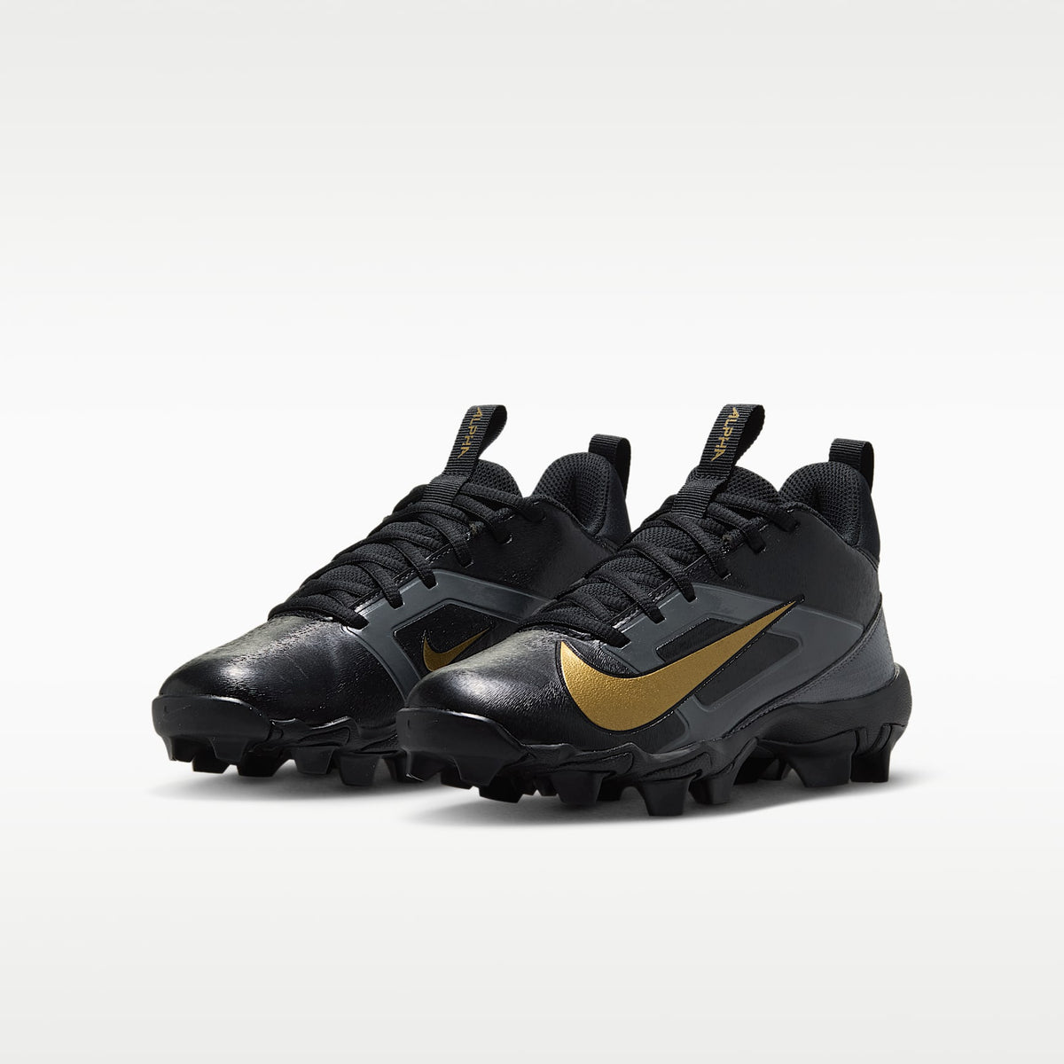 Nike Alpha Menace Shark "Saquon Barkley" – Negro/Gris oscuro/Blanco/Oro metalizado – vista 5