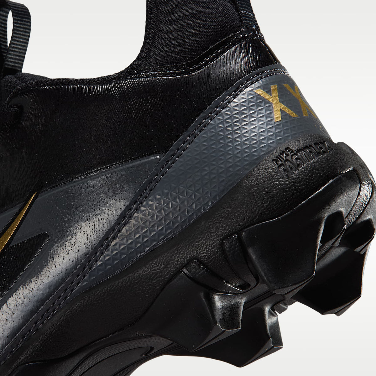 Nike Alpha Menace Shark "Saquon Barkley" – Negro/Gris oscuro/Blanco/Oro metalizado – vista 9