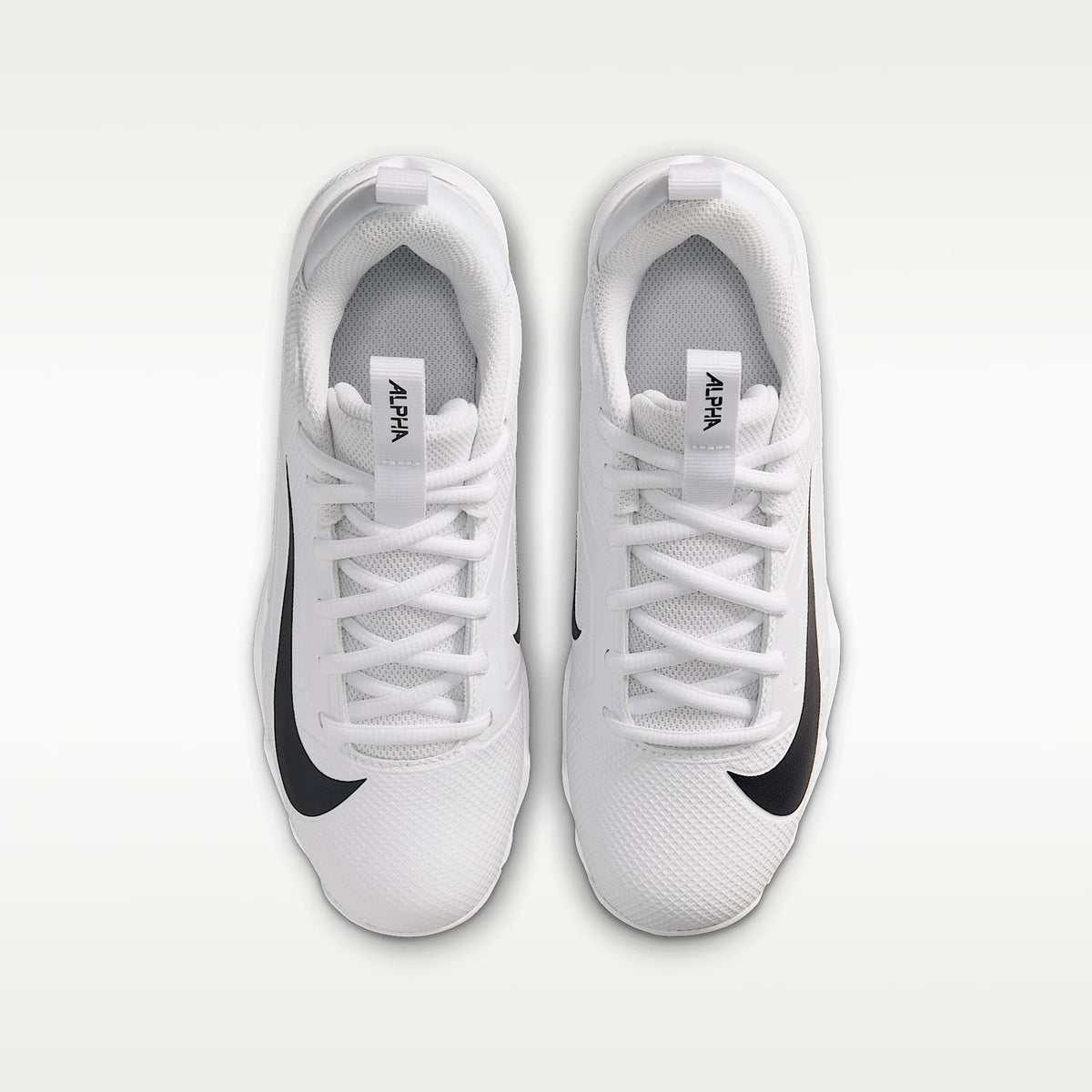 Nike Alpha Menace 4 Shark – Blanco/Blanco/Negro – vista 4