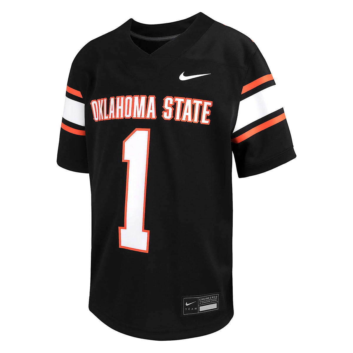 Jersey universitario Nike Dri-FIT Game para niños talla grande Oklahoma State – Negro – vista 1