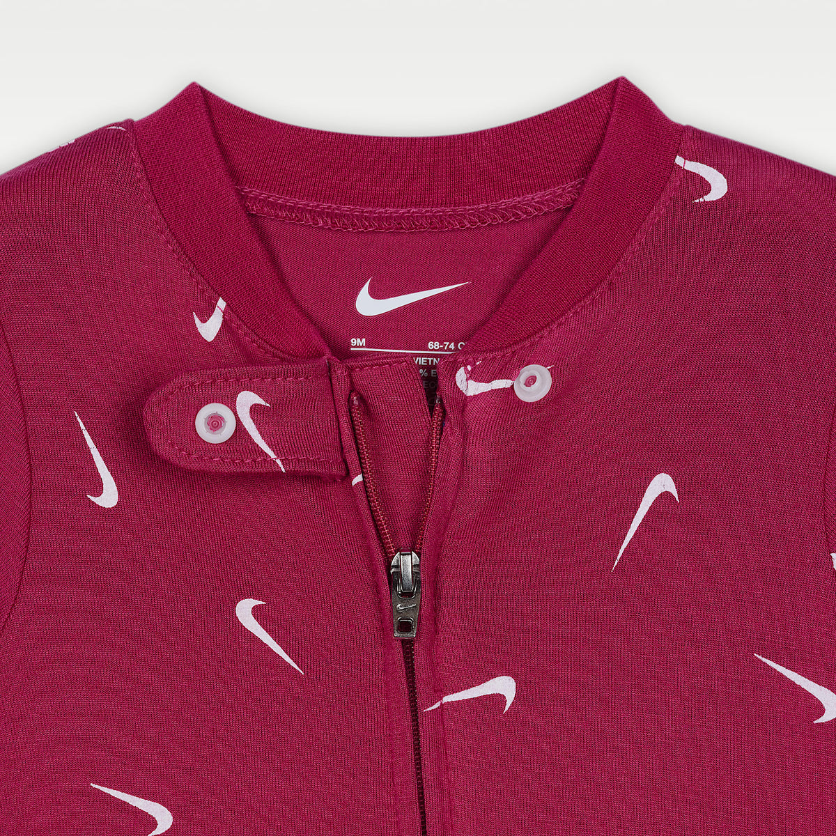 Mono completo de viscosa estampado para bebé Nike – Remolacha dulce – vista 3