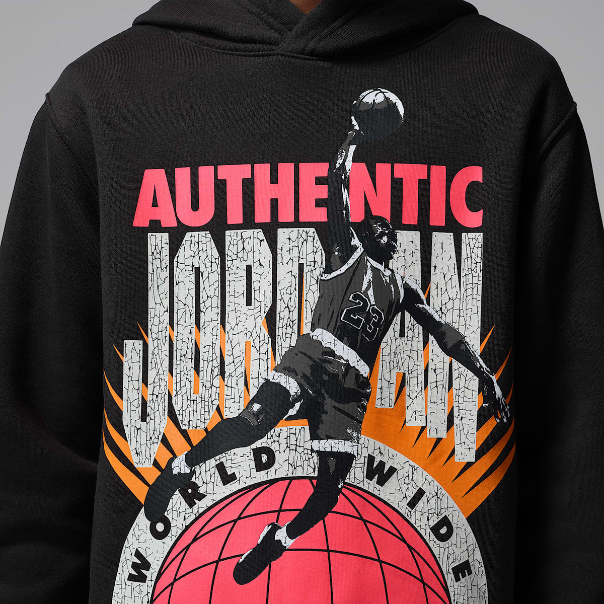 Sudadera con gorro sin cierre Jordan Authentic para niños talla grande Jordan – Sombrío apagado – vista 4