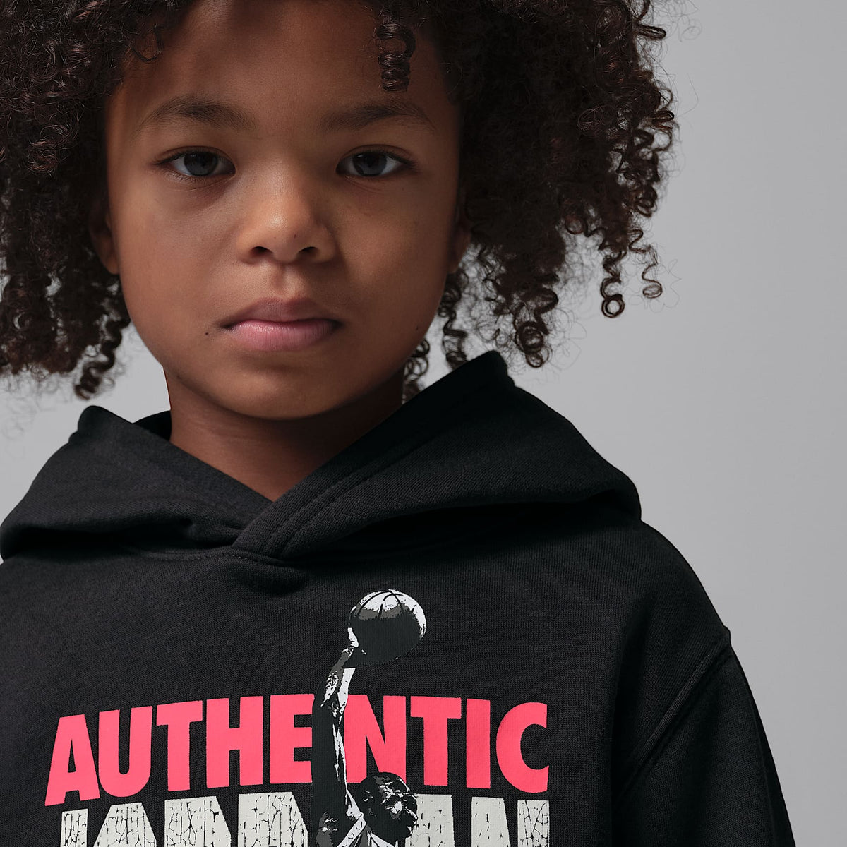 Sudadera con gorro sin cierre Jordan Authentic para niños talla pequeña Jordan – Sombrío apagado – vista 3