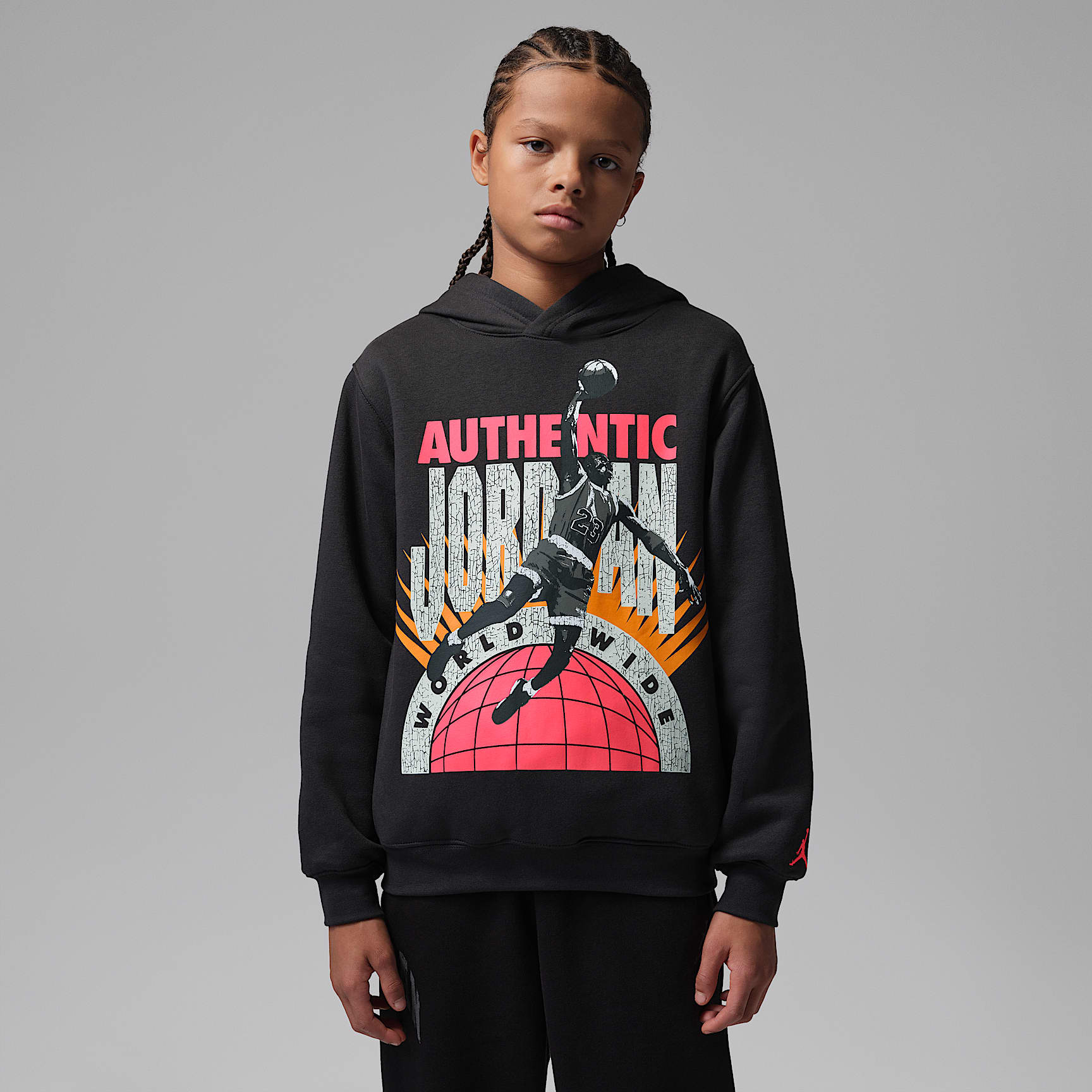 Sudadera con gorro sin cierre Jordan Authentic para niños talla grande Jordan – Sombrío apagado – vista 1