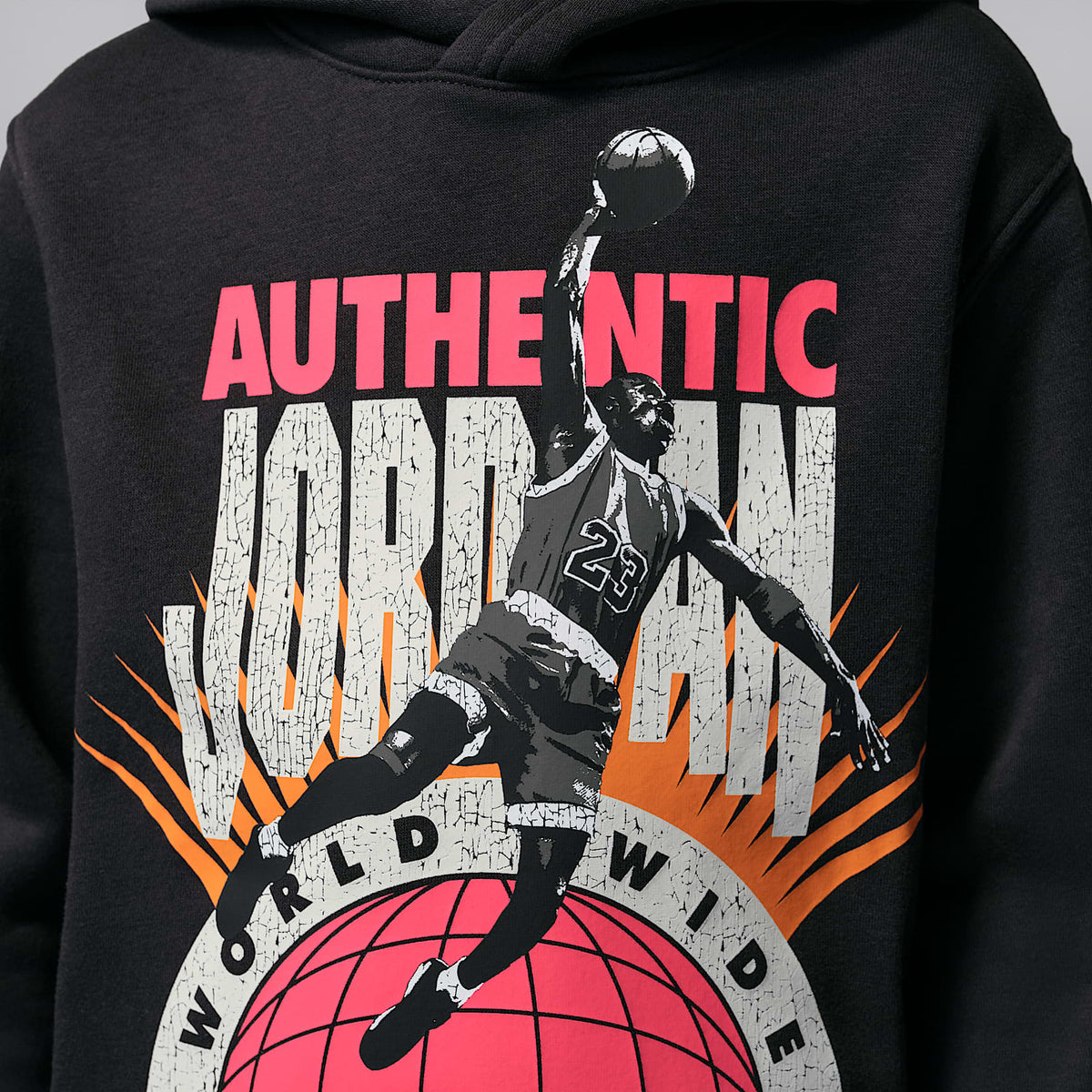 Sudadera con gorro sin cierre Jordan Authentic para niños talla pequeña Jordan – Sombrío apagado – vista 4
