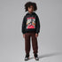 Sudadera con gorro sin cierre Jordan Authentic para niños talla pequeña Jordan – Sombrío apagado – vista 7