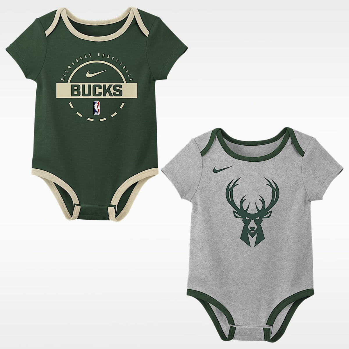 Set 2 Bodies Nike NBA Milwaukee Bucks para Bebé