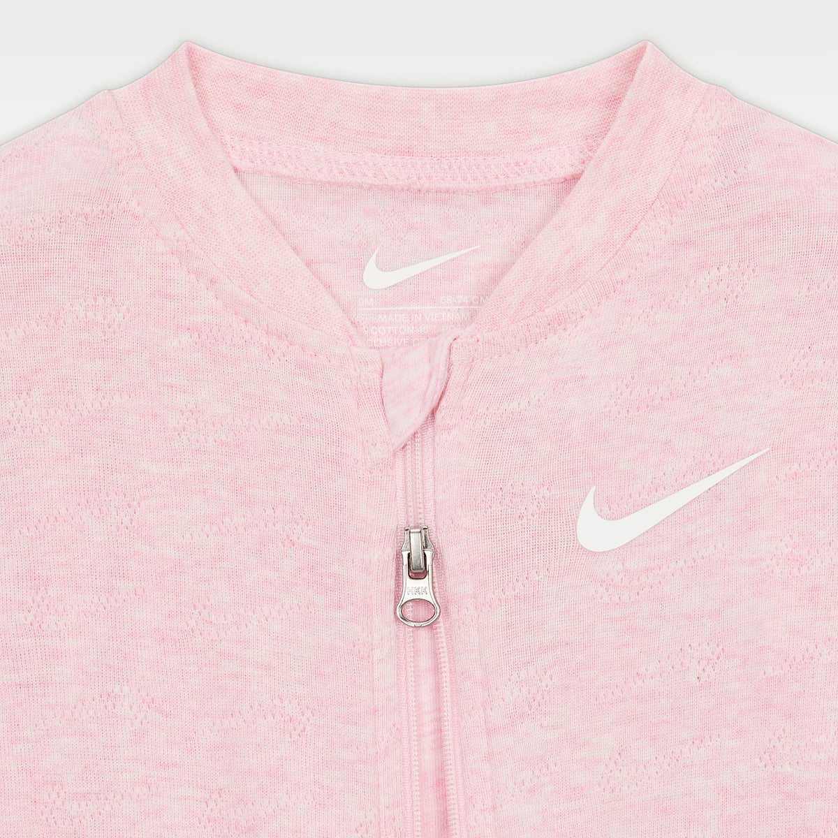 Mono de punto pointelle para bebé Nike Baby Essentials – Rosa – vista 3