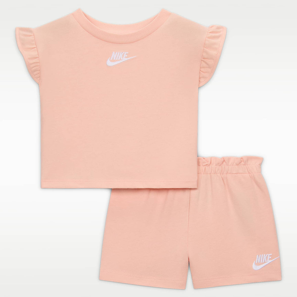 Conjunto de 2 piezas de French Terry para bebé Nike – Naranja ártico – vista 1