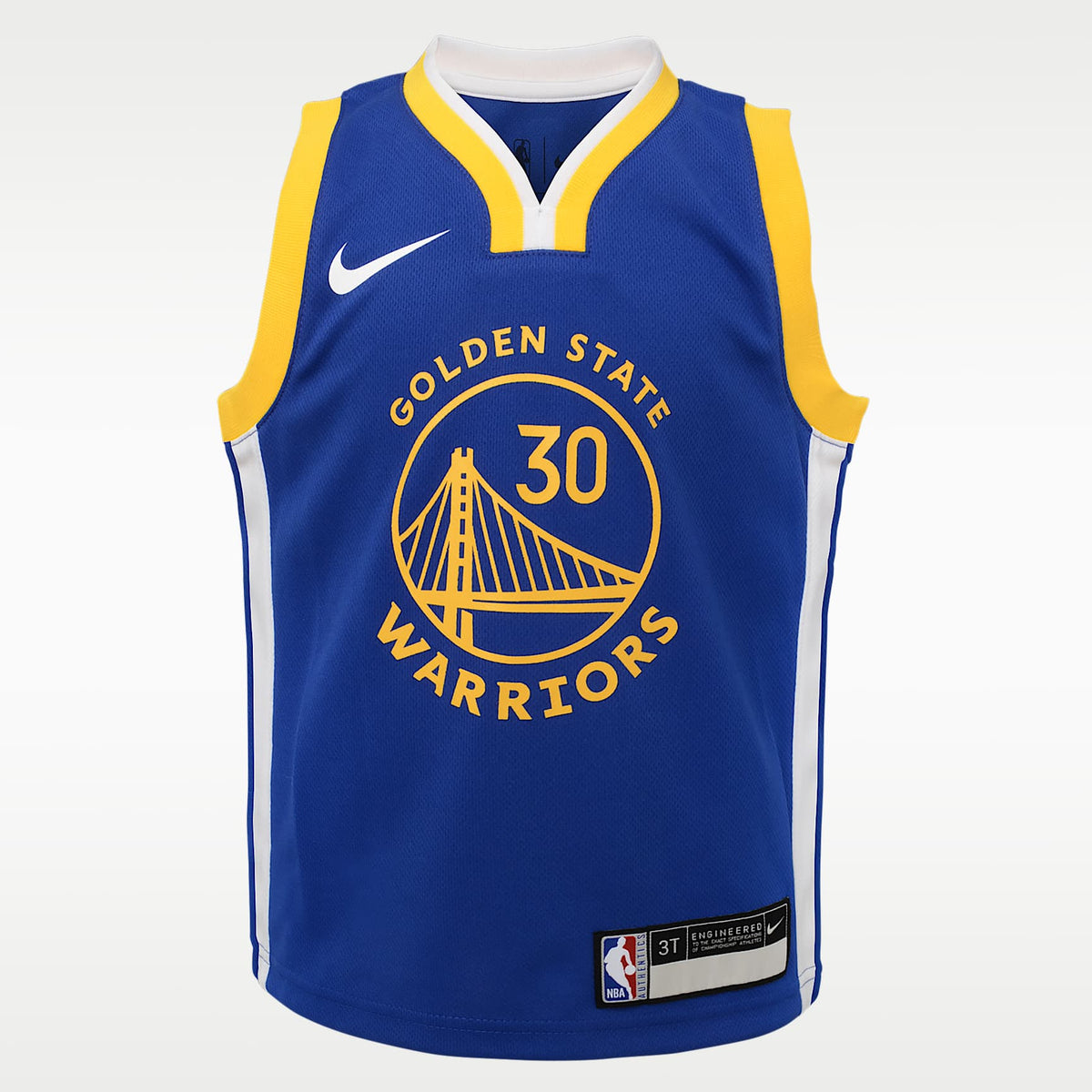 Mono Nike de la NBA para bebé de Stephen Curry Icon Edition de los Golden State Warriors – Royal – vista 1