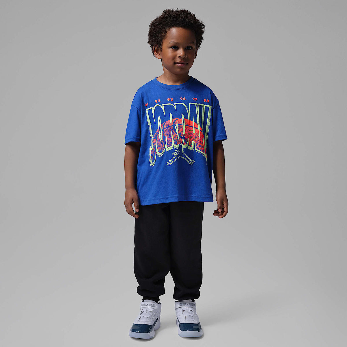 Playera Ball World para niños talla pequeña Jordan – Royal juego – vista 6
