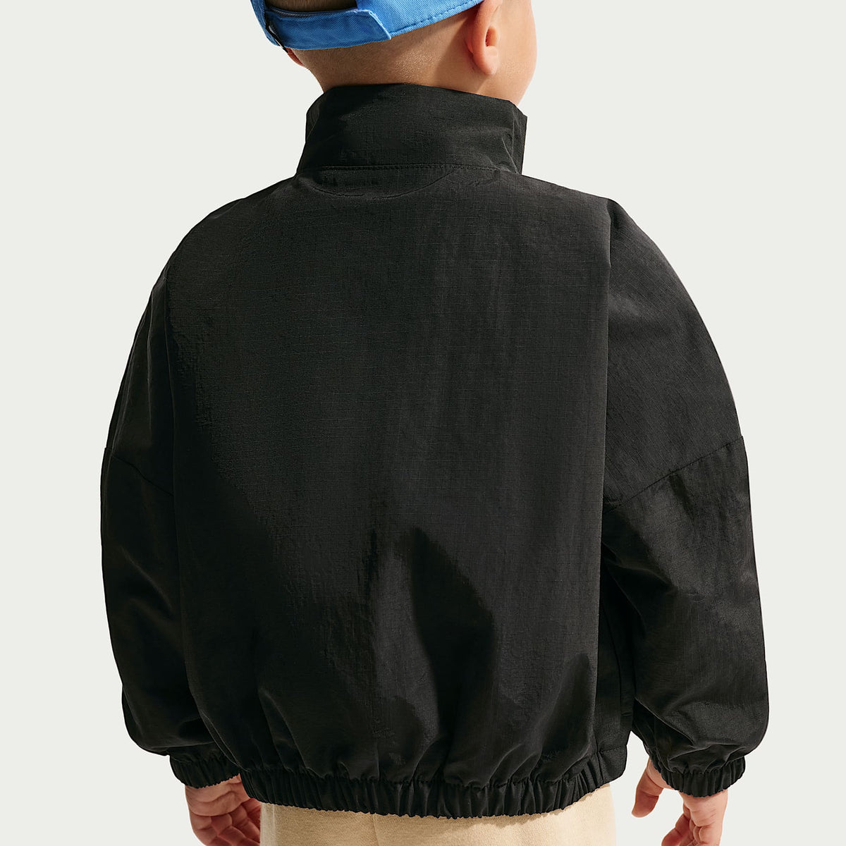Chamarra cortavientos Swoosh Big sin capucha infantil Nike – Negro – vista 2