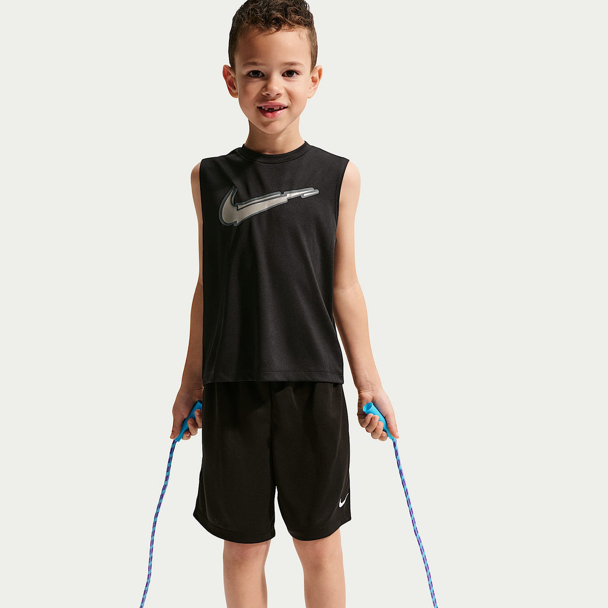 Camiseta de tirantes Dri-FIT para niños talla pequeña Nike Bold Move – Negro – vista 3