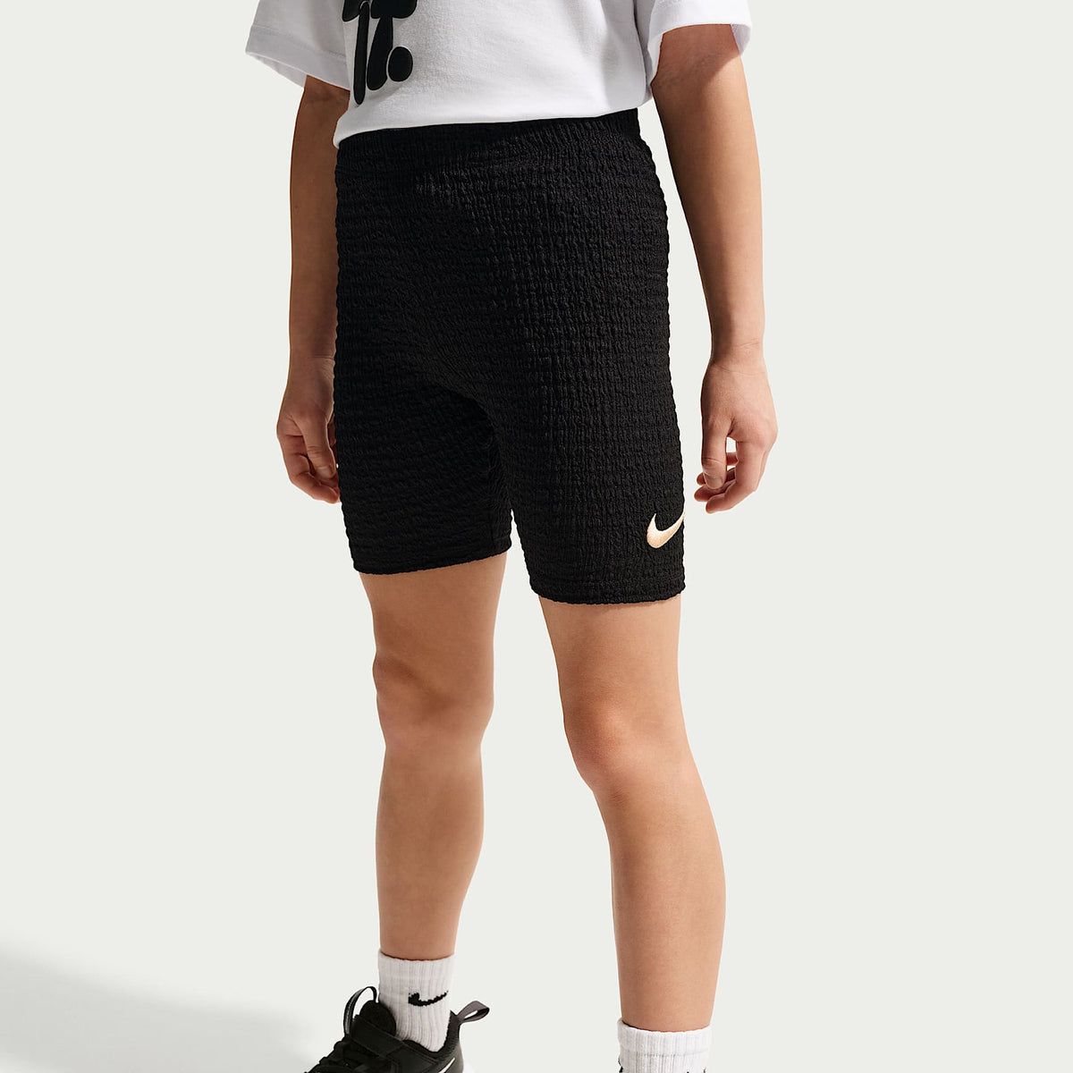 Conjunto de 2 piezas de shorts de ciclismo para niños talla pequeña Nike Bold Play – Negro – vista 4