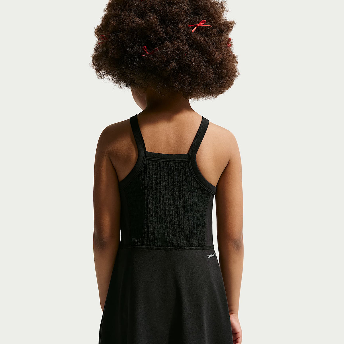 Vestido Dri-FIT para niñas talla pequeña Nike Bold Play – Negro – vista 3