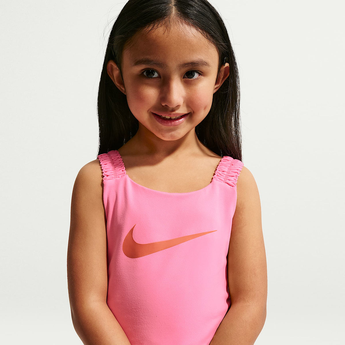 Conjunto de camiseta de tirantes y shorts para Dri-FIT para niños talla pequeña Nike Bold Play – Rosa resplandor – vista 2