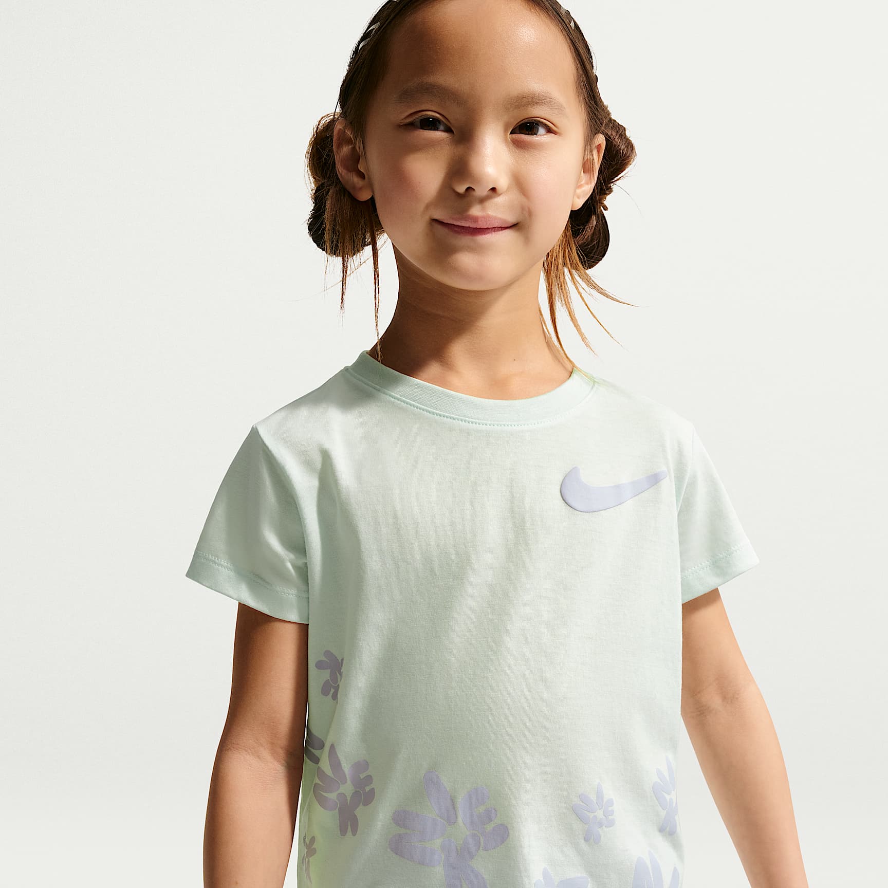 Conjunto de 2 piezas Tempo Dri-FIT para niños talla pequeña Nike Bold Play – Fantasma – vista 2
