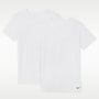 Camisetas interiores de cuello redondo para niños talla grande (paquete de 2) Nike – Blanco – vista 1