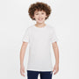 Camisetas interiores de cuello redondo para niños talla grande (paquete de 2) Nike – Blanco – vista 2