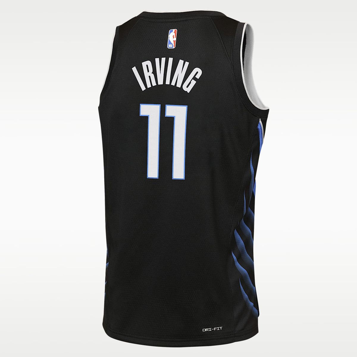 Jersey Nike de la NBA Swingman para niños talla grande Kyrie Irving Dallas Mavericks City Edition – Negro – vista 2
