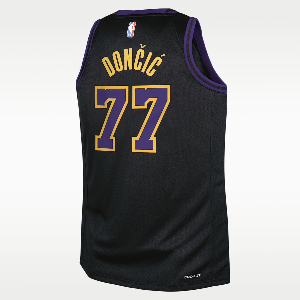 Jersey Nike de la NBA Swingman para niños talla grande Luka Dončić Los Angeles Lakers City Edition – Negro – vista 2